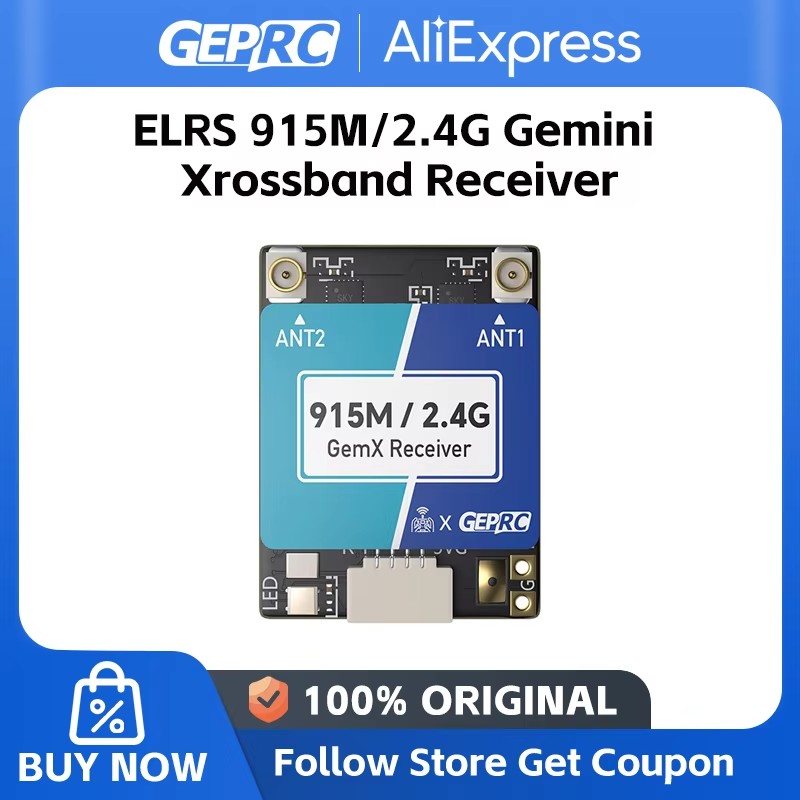 GEPRC ELRS 915M/2.4G Gemini Xr - Fpv Drone Quadcopter recensie en prijs