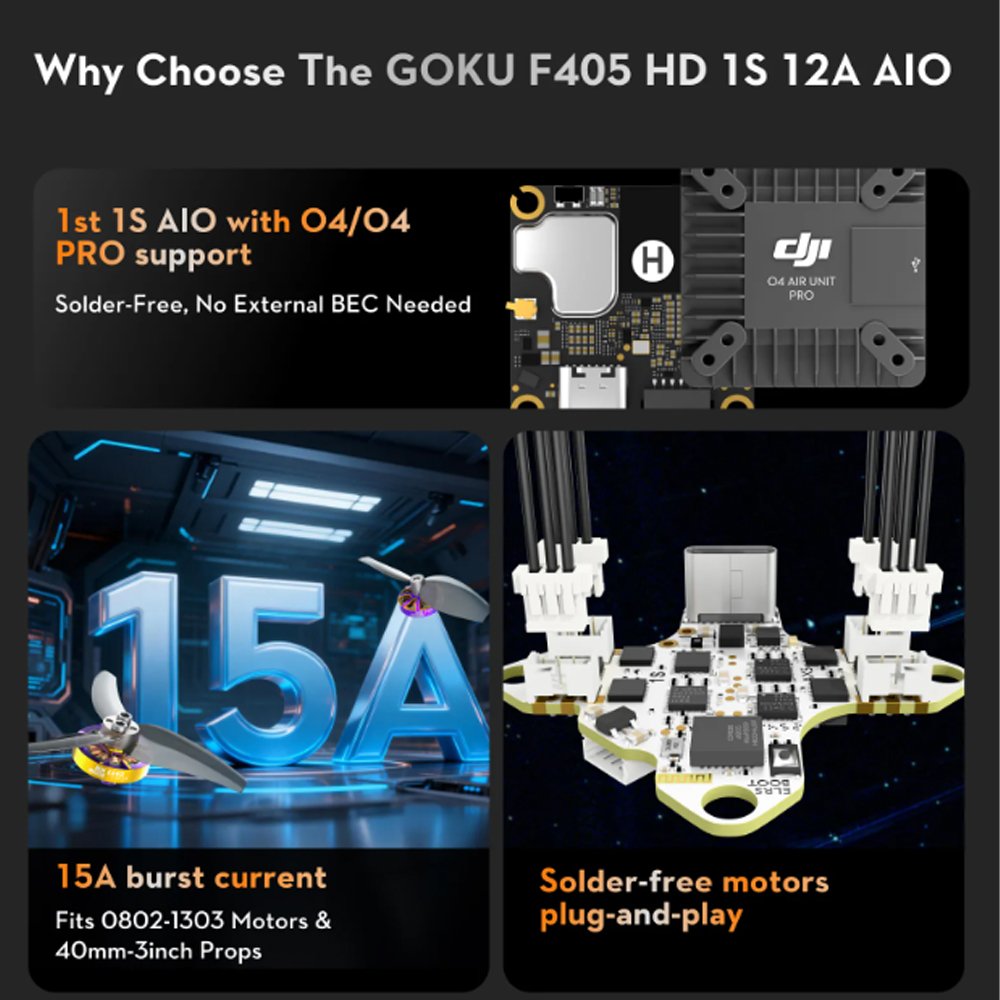 FLYWOO GOKU F405 HD 1S 12A AIO - Fpv Drone Flight Controller recensie en prijs